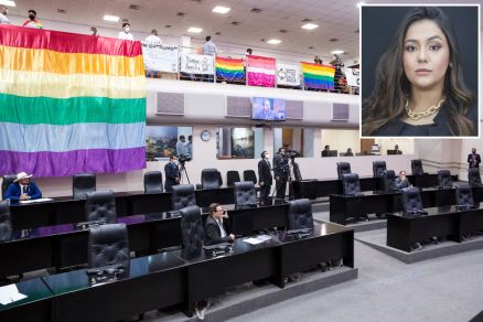 Rainha da Parada da Diversidade em 2021, Thais Brazil (detalhe) lamenta deciso do Parlamento 