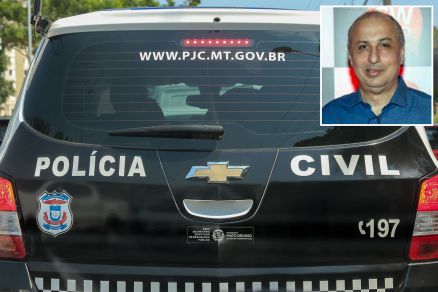 No detalhe, Marco Polo Pinheiro, irmo do prefeito Emanuel Pinheiro, um dos alvos da Polcia Civil