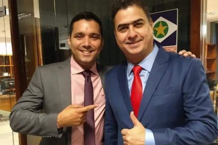 Willian Sidney de Moraes ao lado do prefeito Emanuel Pinheiro