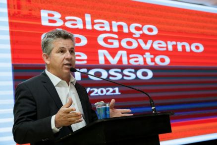 O governador Mauro Mendes: caixa do Estado j est aberto