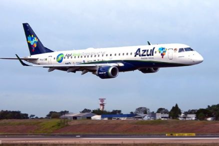 Avio da companhia Azul, que teve voos em Mato Grosso prejudicados 