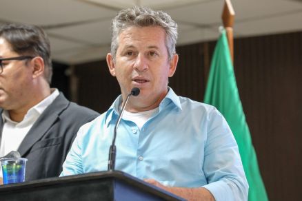 O governador Mauro Mendes, que falou sobre altas no preo dos combustveis