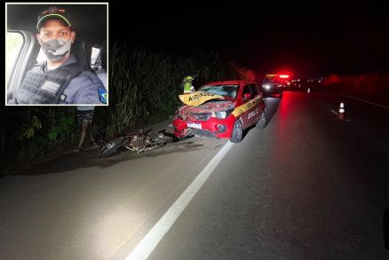 O soldado Ademilson Rodrigues da Silva (detalhe), que morreu ap�s acidente