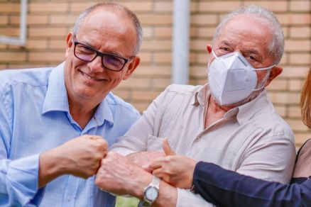 O prefeito de Rondonpolis Z do Ptio e o ex-presidente Lula