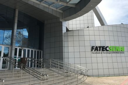 Fachada da Fatec Senai, onde evento ser realizado