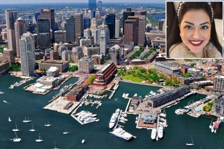 Lucielia Farah (no detalhe) morava na Capital de Massachusetts