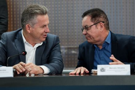 O governador Mauro Mendes e o deputado Eduardo Botelho: acordo tcito