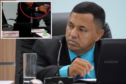O vereador Neiriberto, que sacou arma ao colega (detalhe)