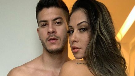 Arthur Aguiar e a ex-esposa Mara Cardi
