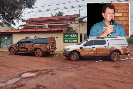 O ex-prefeito de Confresa Gaspar Lazari (detalhe), um dos alvos da operao