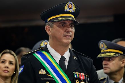 O comandante-geral da Polcia Militar, coronel Alexandre Mendes