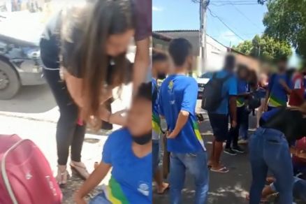 Alguns estudantes inalaram fumaa e passaram mal