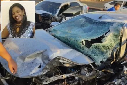 A diarista Marcelene Pereira (detalhe), que morreu no acidente