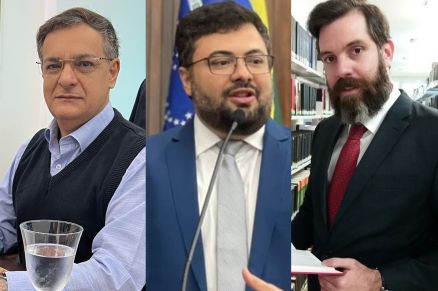 Os advogados Jos Ricardo Corbelino, Prsio Landim e Ricardo Moraes de Oliveira que compe a lista