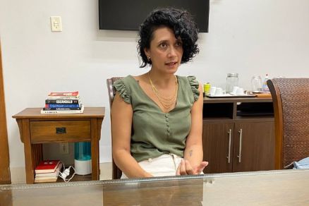 A professora e pesquisadora Qelli Rocha: crticas ao Diretria Regional do PT