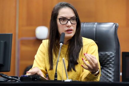 A deputada Janaina Riva, contra candidatura de Tebet