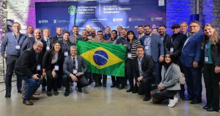 Membros da comitiva brasileira