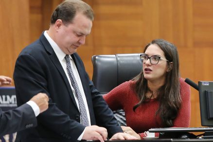 O deputado Max Russi e Janaina Riva, lderes das maiores bancadas da nova legislatura