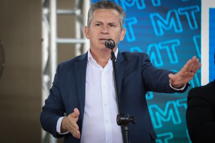 O governador Mauro Mendes, que criticou proposta dos deputados estaduais