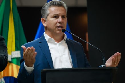 O governador Mauro Mendes, que disse discordar sobre crticas ao sistema eleitoral