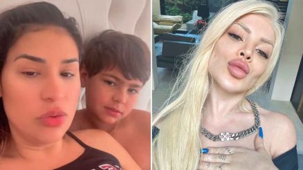 Simone pensa em mudar cor do cabelo e filho reage: 'No! Quer ficar igual a Gkay?' 