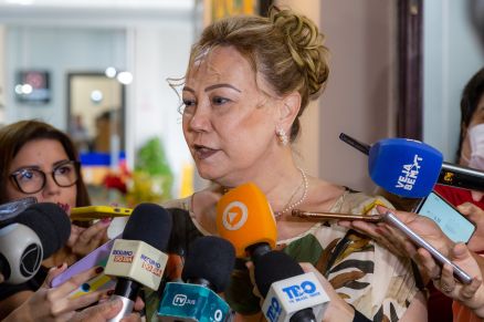 A desembargadora Maria Helena Pvoas, que falou sobre a ausncia de registro civil