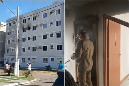Quatro apartamentos do condomnio Chapada dos Yps forma atingidos 