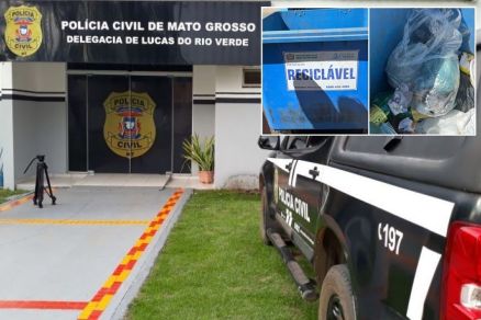 Saco com beb foi jogado em container de lixo