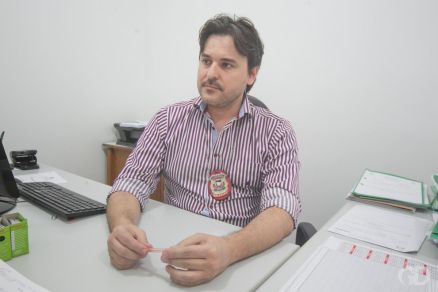 O delegado  frente das investigaes, Hrcules Batista Gonalves