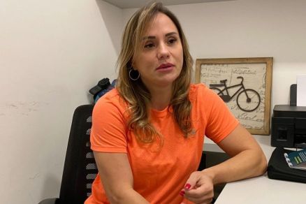 A empresria Patrcia Guimares Ramos, me de Isabele
