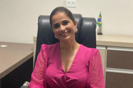 A prefeita de Glria D'Oeste, Gheysa Maria Bonfim Borgato (PSD)