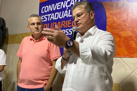 O presidente do Solidariedade Marco Aurlio e o pr-candidato a Governo, Dr. Eduardo