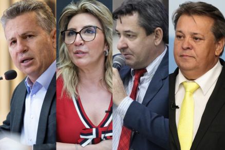 Mauro Mendes, Marcia Pinheiro, Pastor Ritella e Moises Franz: candidatos a eleio