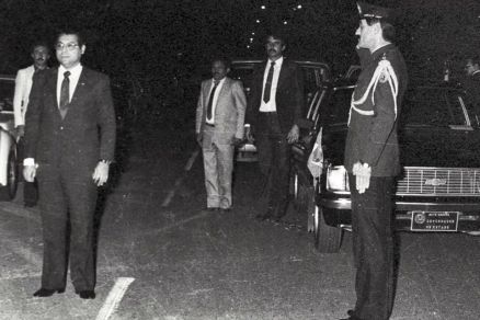 Jlio Campos (na esquerda) quando era governador do Estado