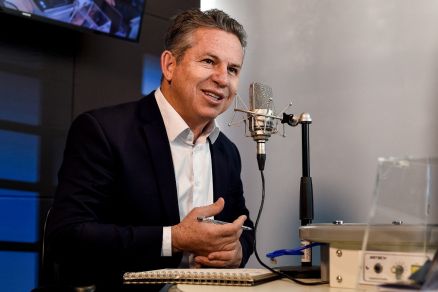 O governador Mauro Mendes, que falou sobre a campanha eleitoral deste ano