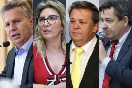 Mauro Mendes, Marcia Pinheiro, Moises Franz e Pastor Ritella: candidatos a eleio