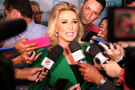 A candidata Marcia Pinheiro, que lidera a rejei��o em Mato Grosso, segundo instituto