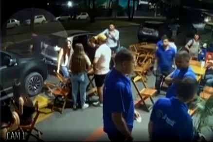 Imagem de circuito de cmeras mostra momento do acidente: tragdia