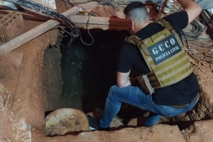 Tnel para fuga em massa de presos da PCE descoberto pela Polcia 