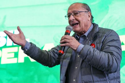 O vice-presidente Geraldo Alckmin, que falou sobre a deciso do presidente dos EUA, Donald Trump