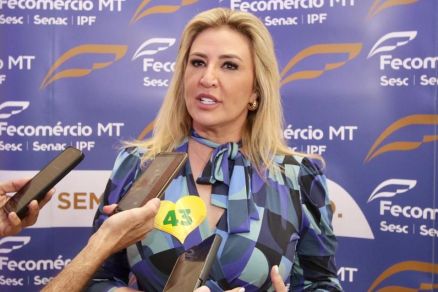 A primeira-dama de Cuiab Marcia Pinheiro, que foi candidata a Governo de Mato Grosso no ano passado