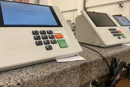 Urnas eletrnicas usadas no processo eleitoral de 2024