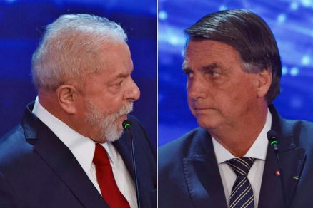 Os candidatos Jair Bolsonaro E Luiz Incio Lula da Silva, que disputam segundo turno