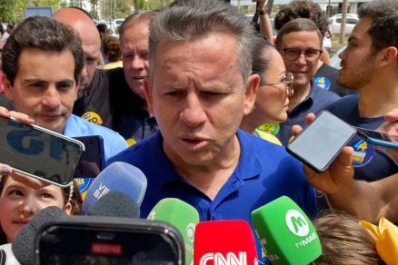 O governador Mauro Mendes, que lanou comit pr-Bolsonaro