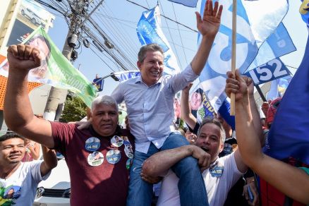 O governador Mauro Mendes, reeleito