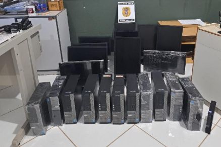 Os 22 aparelhos furtados foram recuperados com receptador 
