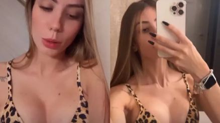 Maria Lina mostra resultado de plstica nos seios