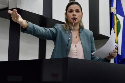A vereadora Michelly Alencar, que comentou sobre apelido da C�mara de Cuiab�