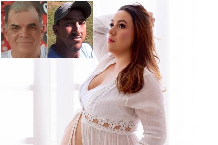 Bruna Felsk e vtimas Genuir e Marcelo de Barros (no detalhe)