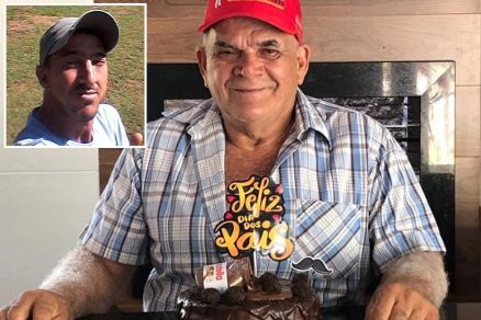 Genuir e Marcelo de Barros (detalhe), pai e filho, foram mortos a tiros por gestante